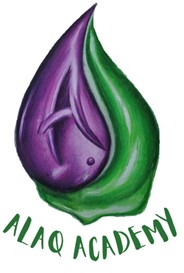 I used the symbol of a drop of water to encourage myself to keep making small efforts and that eventually I may be able to have some impact in the ocean of knowledge. Allah swt created everything from water and this gives me hope that, Bithinillah I can fashion something worthwhile as well. The drop also represents the ‘Alaq’ or the Clot mentioned in the Surah which symbolizes our humble beginnings. The letter A inside the drop of water, the first letter of the alphabet, also signifies a beginning – the start of a journey towards getting closer to our Lord. I chose the color green as it signifies balance, nature, growth and freshness. I chose purple due to its association with wisdom, enlightenment, nobility and creativity.